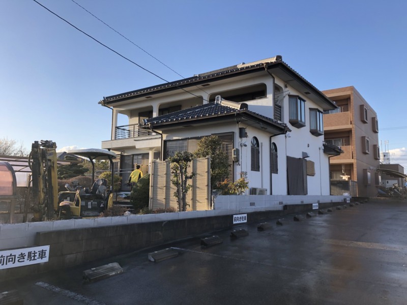 名古屋市南区ブロック塀の解体工事【段数おとし】