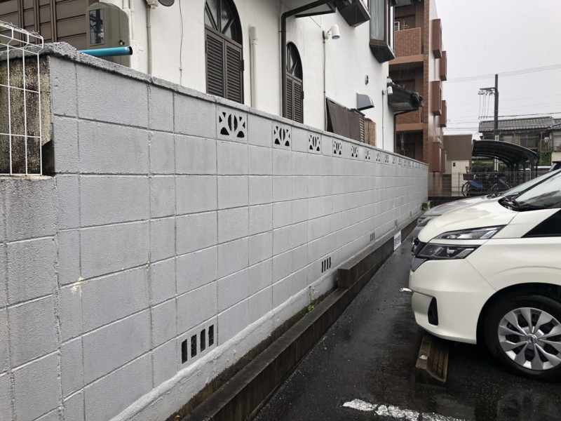 名古屋市南区ブロック塀の解体工事【段数おとし】