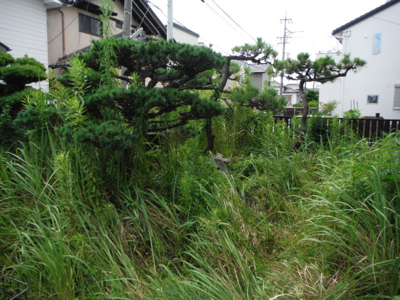 名古屋市北区お庭の解体【庭石、ブロック、残土】