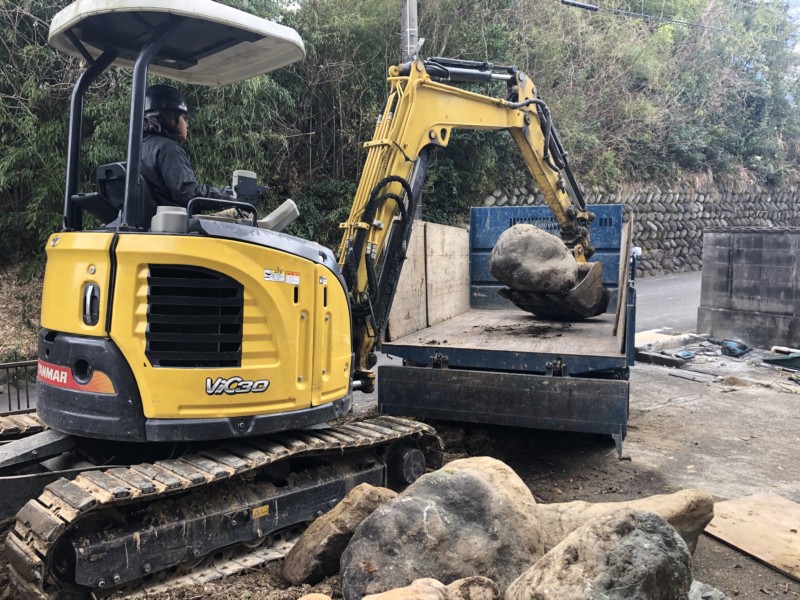 お庭の解体工事