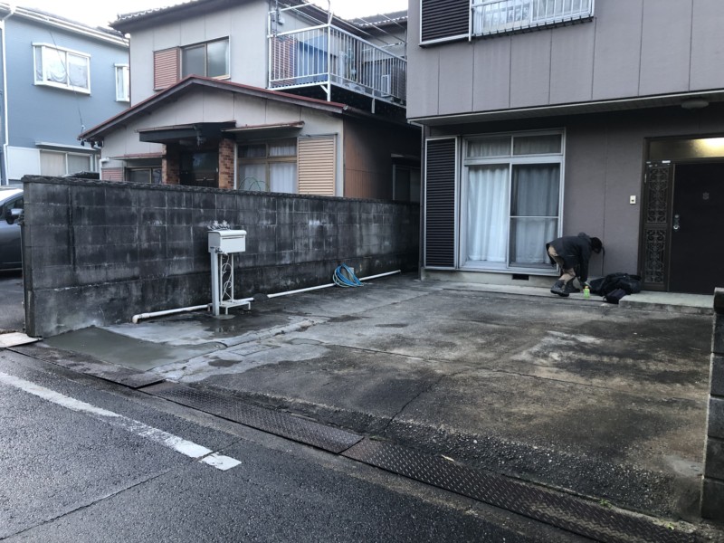 愛知県瀬戸市お庭の解体/リフォーム【庭石×ブロック】