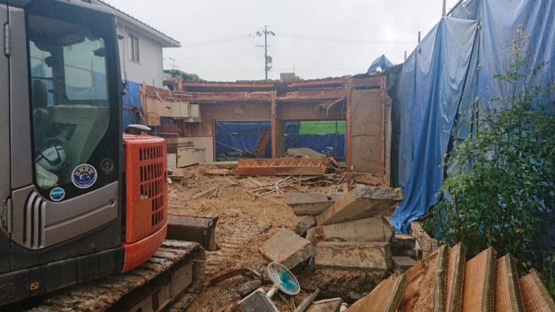 名古屋市中川区の木造2階建て解体工事