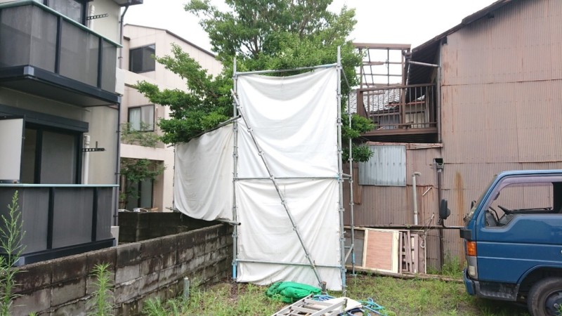 名古屋市守山区の木造2階建て解体工事