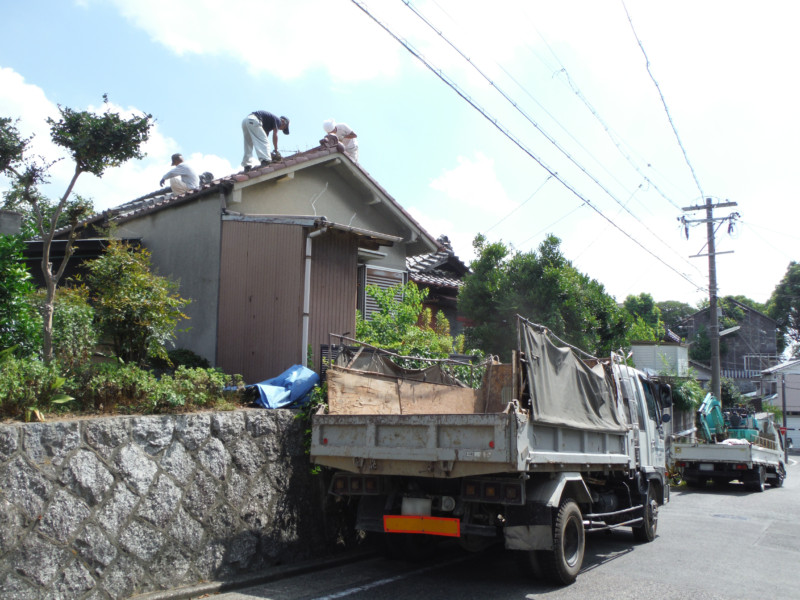 名古屋市瑞穂区の木造平屋建て住宅の解体工事