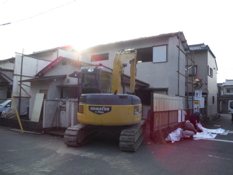 愛知県犬山市の木造2階建て住宅の解体工事例