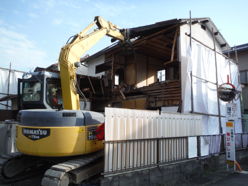 愛知県犬山市の木造2階建て住宅の解体工事例