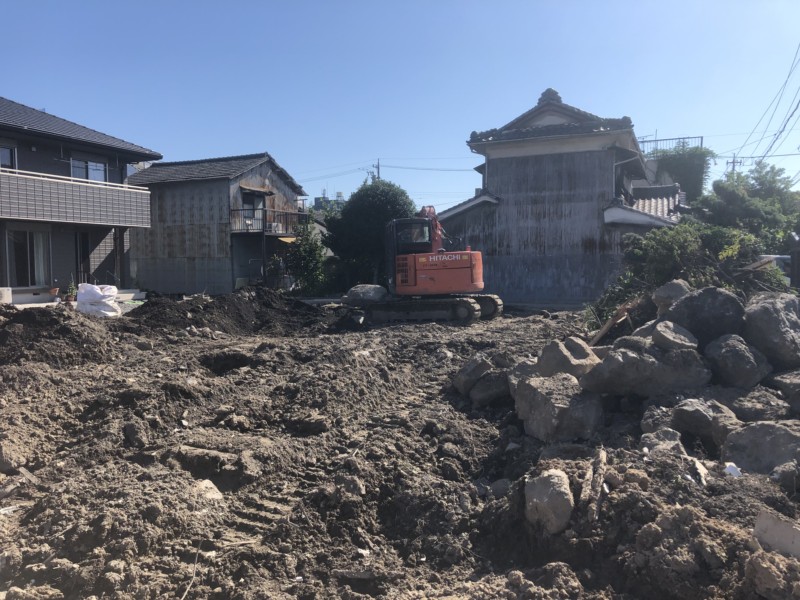 【費用事例】名古屋市北区の木造平屋住宅の解体工事【庭木、庭石】