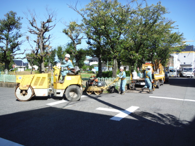 名古屋市守山区のアスファルト舗装工事【駐車場110㎡50万円】