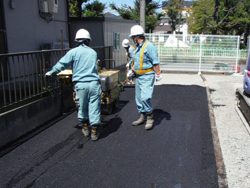 名古屋市守山区のアスファルト舗装工事【駐車場110㎡50万円】
