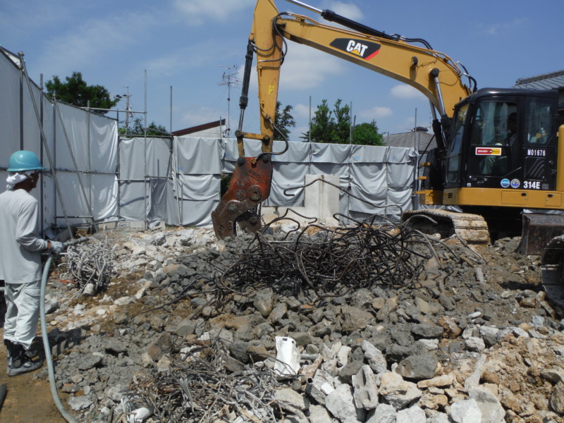 名古屋市千種区コンクリート造2階建て住宅の解体工事