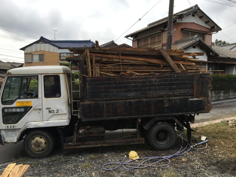 岐阜県多治見市の木造平屋2棟の解体工事【費用事例24坪100万円】