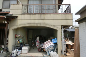 ベランダの解体工事