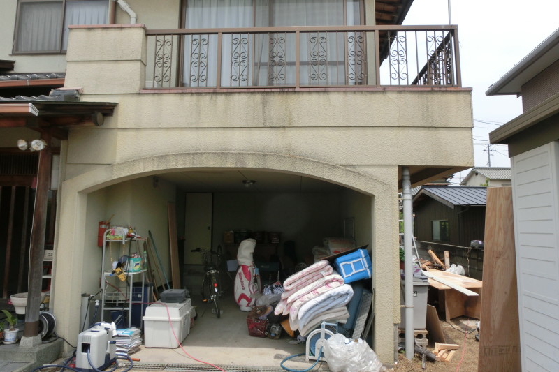 ベランダの解体工事