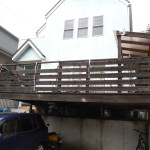 愛知県日進市のウッドデッキ解体工事お見積り調査