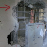 名古屋市瑞穂区コンクリート壁のハツリが完工