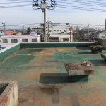 名古屋市北区のマンション屋上の冷却塔と配管の撤去工事