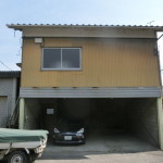 愛知県江南市の鉄骨造２階建車庫の解体工事お見積り調査