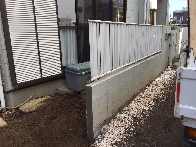 名古屋市守山区のブロック塀撤去工事