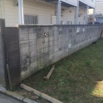 愛知県小牧市のブロック塀解体工事