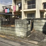 愛知県瀬戸市のブロック塀の撤去工事お見積もり調査
