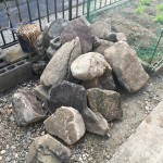 岐阜県可児市の庭石の撤去処分お見積り調査