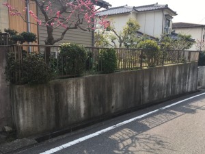 名古屋市のコンクリート壁の撤去工事お見積り調査