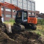 岐阜県各務原市のコンクリート擁壁の撤去工事【1日作業22万円】