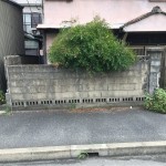 名古屋市港区のブロック塀の解体工事お見積り調査