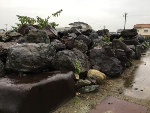 愛知県愛西市の庭石撤去お見積り調査