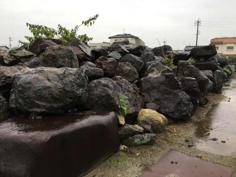 愛知県愛西市の庭石撤去お見積り調査