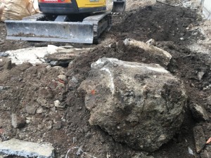 コンクリート基礎の撤去|名古屋市西区