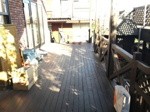 名古屋市緑区のウッドデッキ解体工事お見積り調査