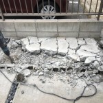 名古屋市南区の土間コンクリート撤去工事（はつり作業）