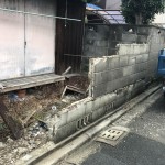 【名古屋市千種区】老朽化して傾いたブロック塀の解体工事10万円