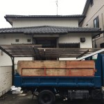 愛知県犬山市の木造2階建て住宅の解体工事【足場養生】