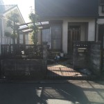 北名古屋市ブロック塀の撤去工事