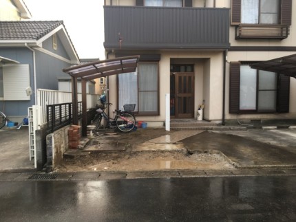 北名古屋市|ブロック塀の解体工事が完工