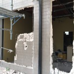 外壁ALCはつり解体