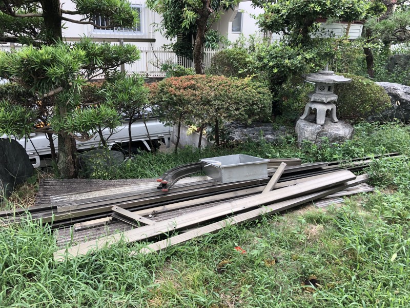 名古屋市中川区|カーポート撤去工事|廃棄物