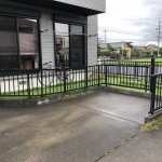 柵フェンスの撤去