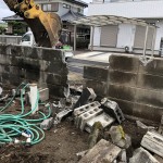 愛知県江南市ブロック塀の撤去