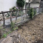 名古屋市中川区フェンス撤去