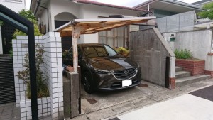 名古屋市名東区|カーポート撤去工事