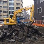 名古屋市千種区のアスファルト舗装撤去