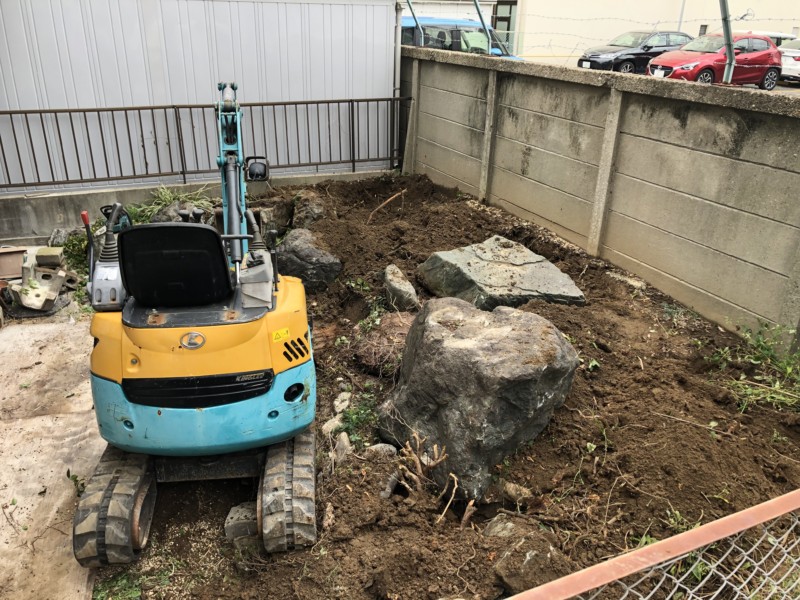 【名古屋市中川区】お庭を解体してブロックとフェンスを設置
