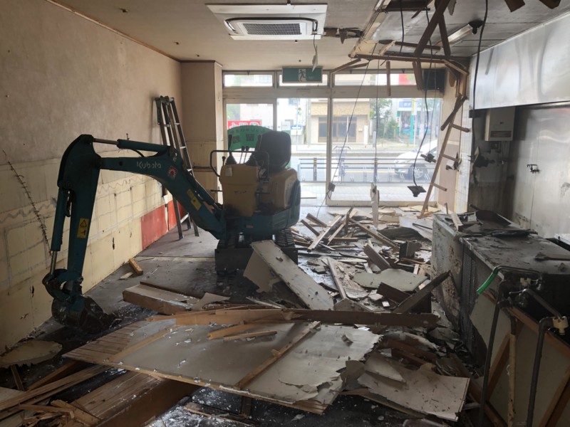 【費用事例】名古屋市瑞穂区の飲食店の内装解体【現状復旧】