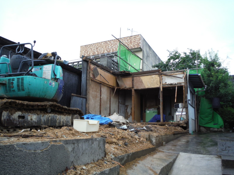 名古屋市瑞穂区の木造平屋建て住宅の解体工事