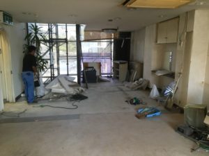 名古屋市千種区の内装解体【店舗：接骨院】賃貸返却の現状復旧工事
