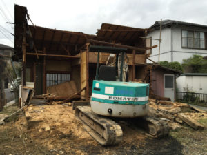 岐阜県多治見市の木造平屋２棟の解体工事【費用事例24坪100万円】