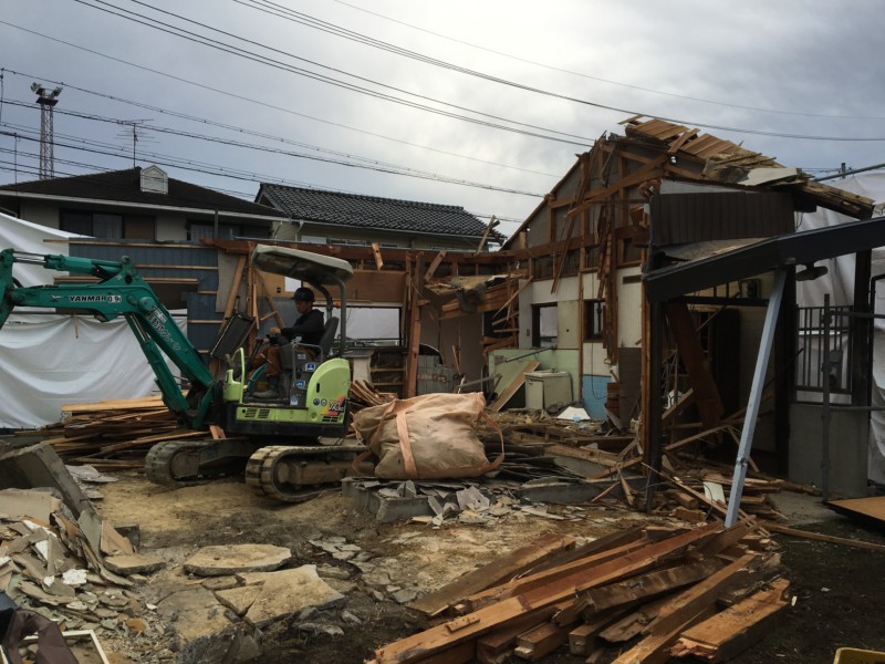 名古屋市中川区の木造平屋の解体工事【20坪60万円】新築建て替え